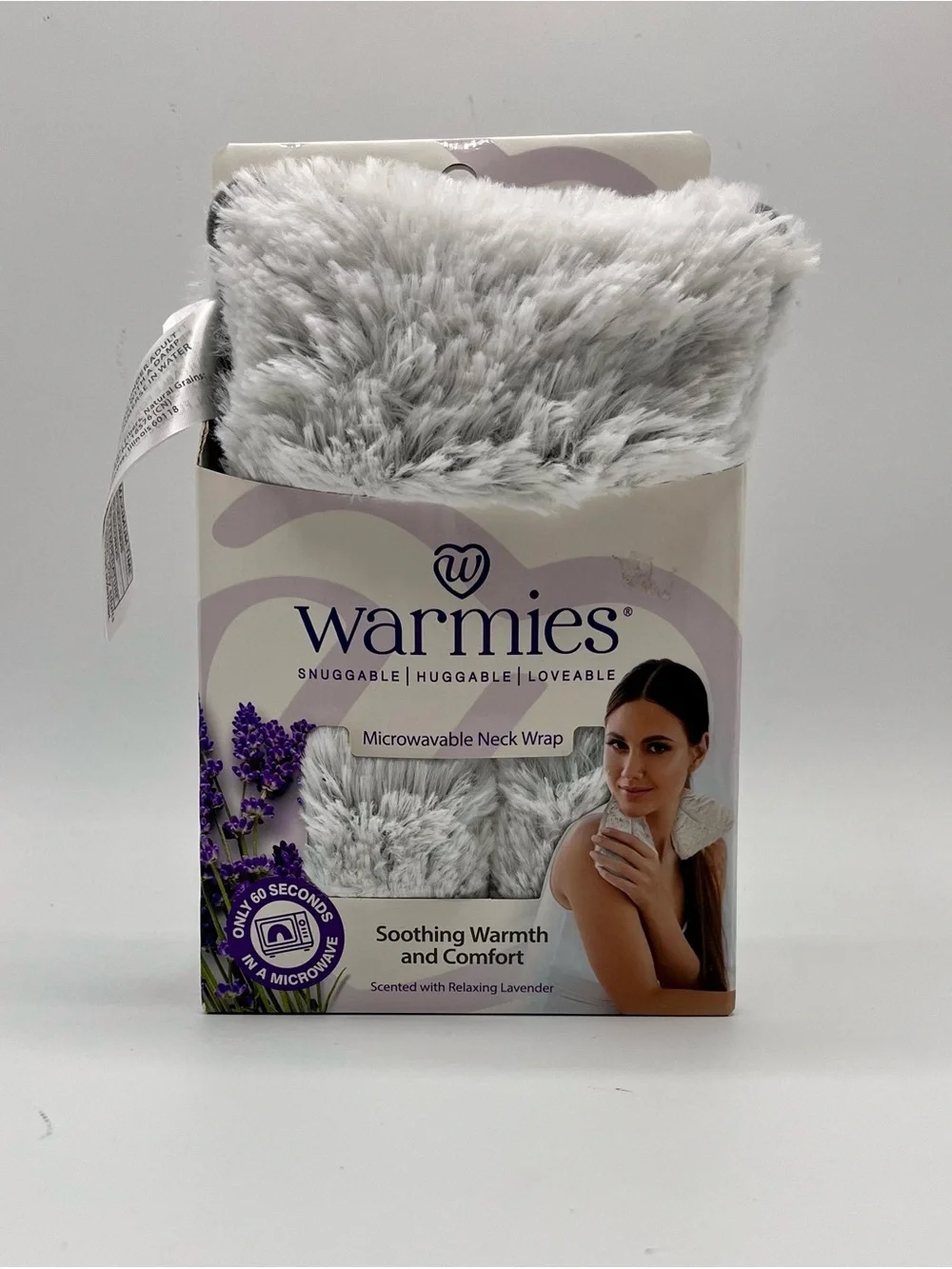 Warmies Microwavable Neck Wrap, Ultra Plush Faux Fur